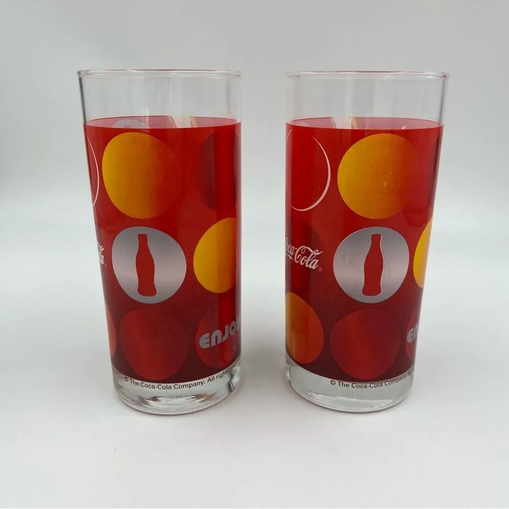 Rare Vintage French Arc International Luminarc Coca-Cola Coke Glasses‎